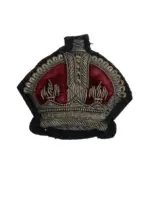 WW1 Canadian CEF Warrant Officers Bullion Wire Padded Crown Rank Insignia