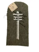 WW2 Canadian British Linesman Signals Trade Badge Patch with Taylors Tag