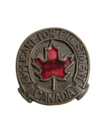 WW2 Canadian Applicant For Enlistment Lapel Badge