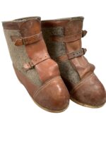 WW2 German Eastern Front Sentry Boots With Wooden Sole WW2 German Eastern Front Sentry Boots With Wooden Sole