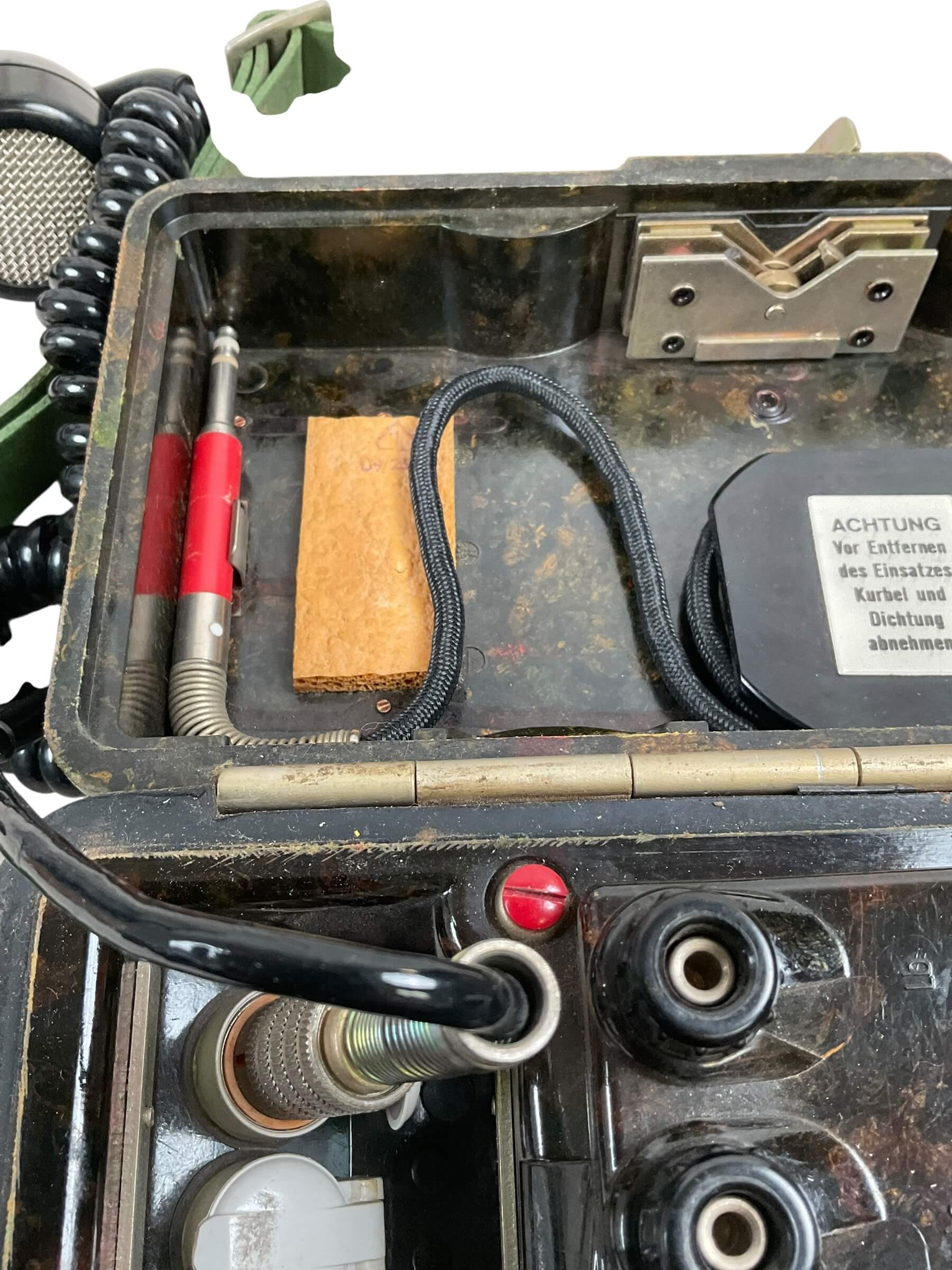 East German VEB FF63M Bakelite Field Phone East German VEB FF63M Bakelite Field Phone