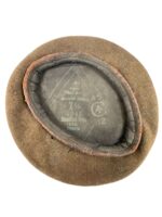 WW2 Canadian Army Khaki Beret Size 7 1/4 Dated 1945 C Broad Arrowed