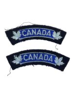 Canadian RCAF Other Ranks CANADA Shoulder Titles Insignia Pair