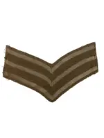 WW1 British BEF Sergeant Rank Insignia Single (1) WW1 British BEF Sergeant Rank Insignia Single (1)