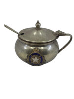 British Steamship RMS Albertic Salt Dish With Serving Spoon