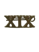 Canadian 19th St. Catharines Regiment XIX Shoulder Title Insignia Single Marked J.R. Gaunt Montreal