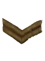 WW1 British BEF Corporal Rank Insignia Single WW1 British BEF Corporal Rank Insignia Single