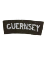 WW2 British Guernsey Shoulder Title Insignia Single