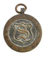 Royal Life Saving Society Streatham Secondary School South London Swimming Medal Named L. Kimber Dated 1935 (2)