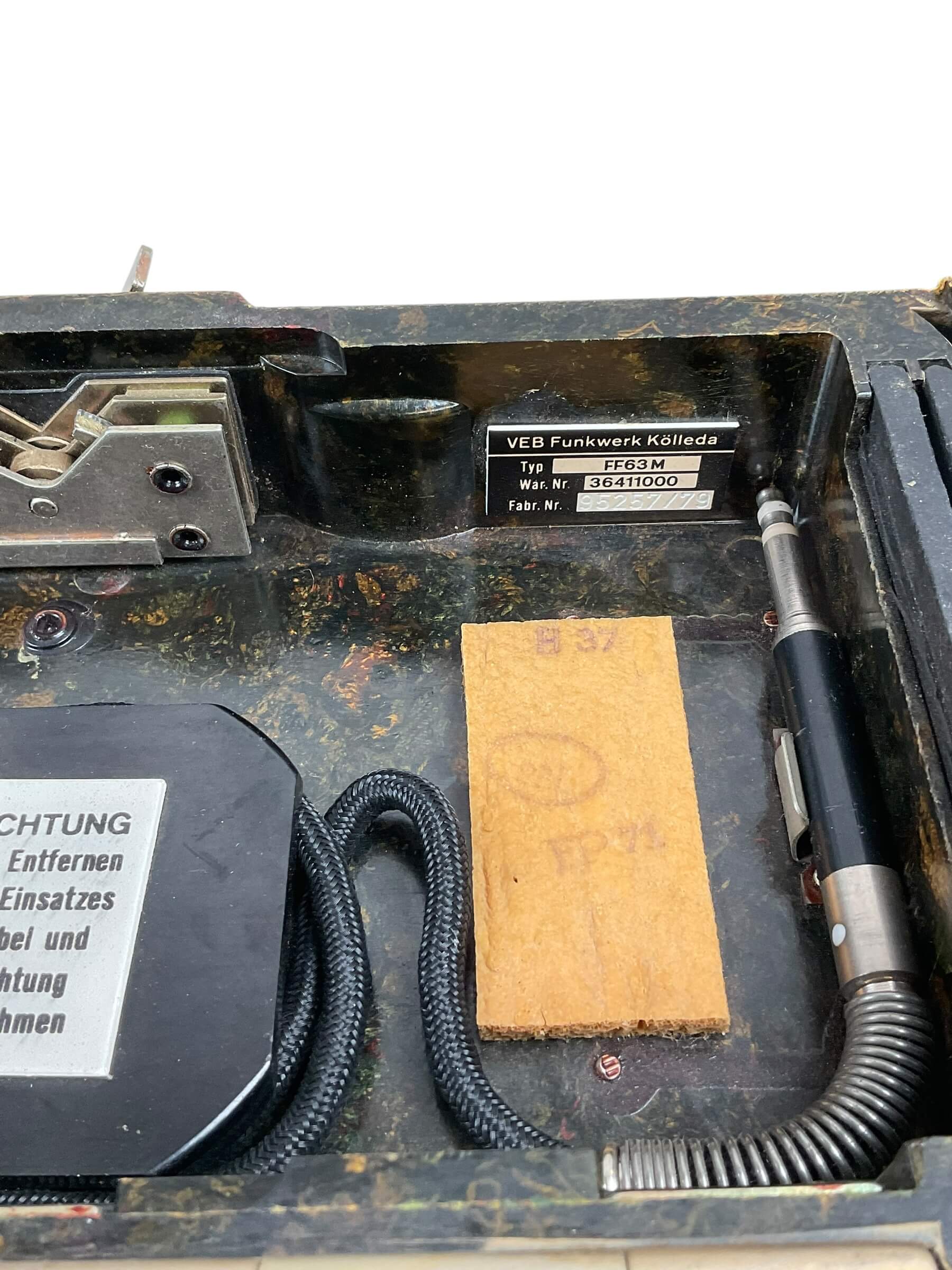 East German VEB FF63M Bakelite Field Phone East German VEB FF63M Bakelite Field Phone