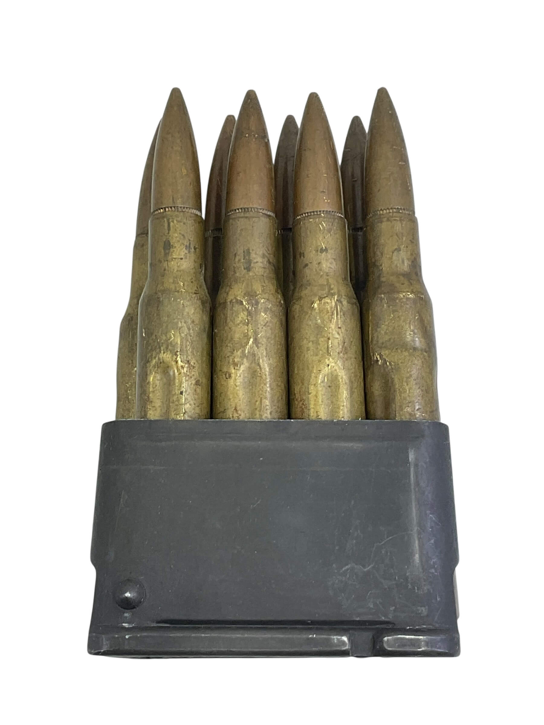 WW2 US M1 Garand 8 Round Clip and Springfield Dummy Rounds INERT WW2 US M1 Garand 8 Round Clip and Springfield Dummy Rounds INERT