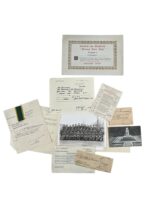 WW2 British Hereford Regiment Photograph and Document Grouping