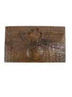 WW2 German Wooden Souvenir Box With Ealge