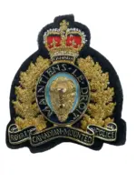 Royal Canadian Mounted Police RCMP Officer's Cap Badge
