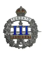 WW1 Canadian CEF 3rd Toronto Regiment Sweetheart Lapel Pin WW1 Canadian CEF 3rd Toronto Regiment Sweetheart Lapel Pin