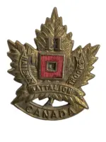 WW1 Canadian CEF 11th Battalion Collar Insignia Single WW1 Canadian CEF 11th Battalion Collar Insignia Single