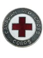WW2 Canadian Red Cross Corps Cap Badge