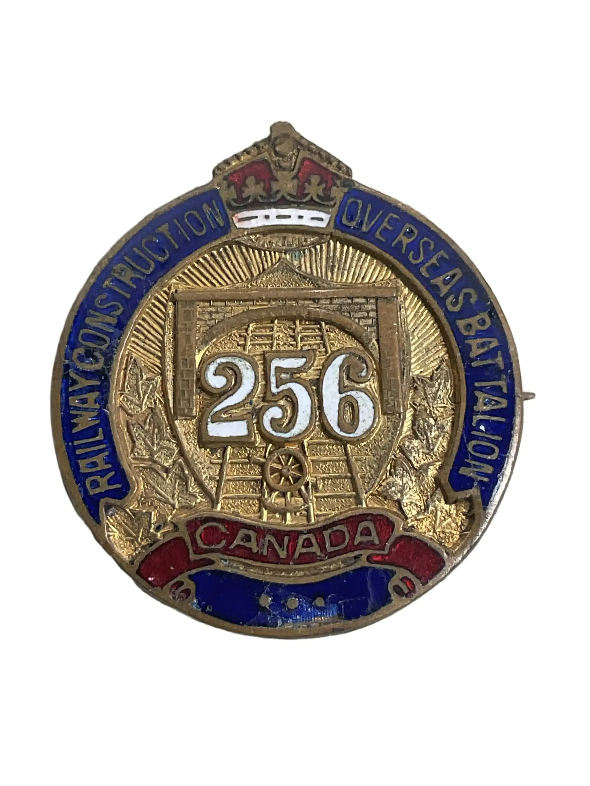WW1 Canadian CEF 256th Battalion Sweetheart Lapel Pin WW1 Canadian CEF 256th Battalion Sweetheart Lapel Pin