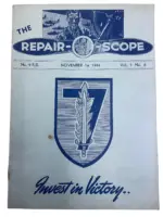 WW2 Canadian RCAF No 9 Repair Depot Booklet Dated November 1st 1944