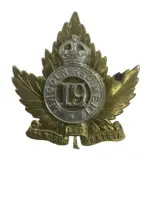Canadian 19th Lincoln Regiment Officer's Cap Badge