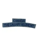 WW2 Canadian Calgary Regiment Shoulder Title Insignia Single British Made