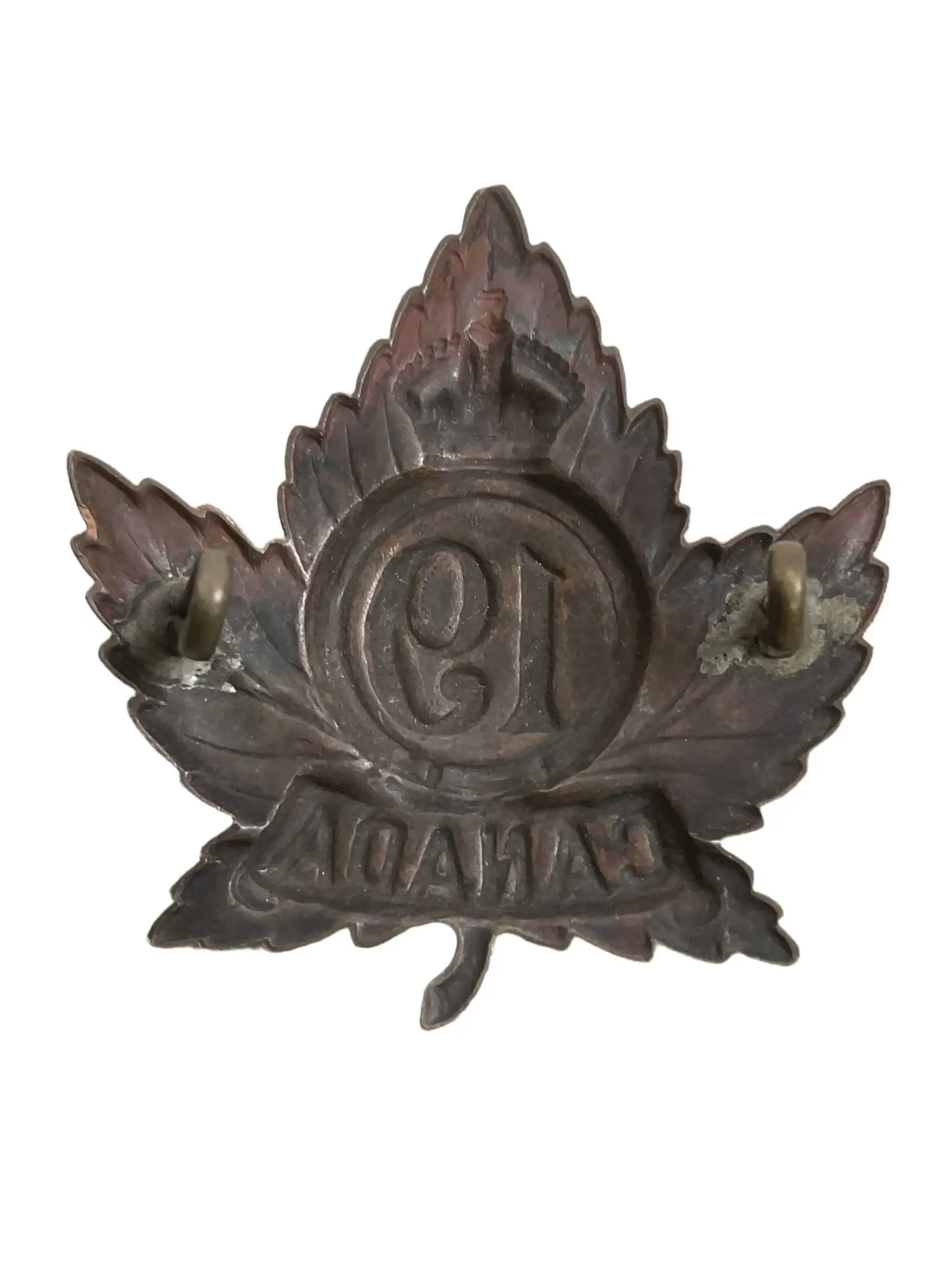 Canadian 19th Lincoln Regiment Officer's Cap Badge Canadian 19th Lincoln Regiment Officer's Cap Badge