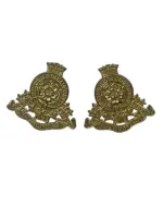 WW2 Canadian 17th Duke of Yorks Royal Canadian Hussars Collars Insignia Pair