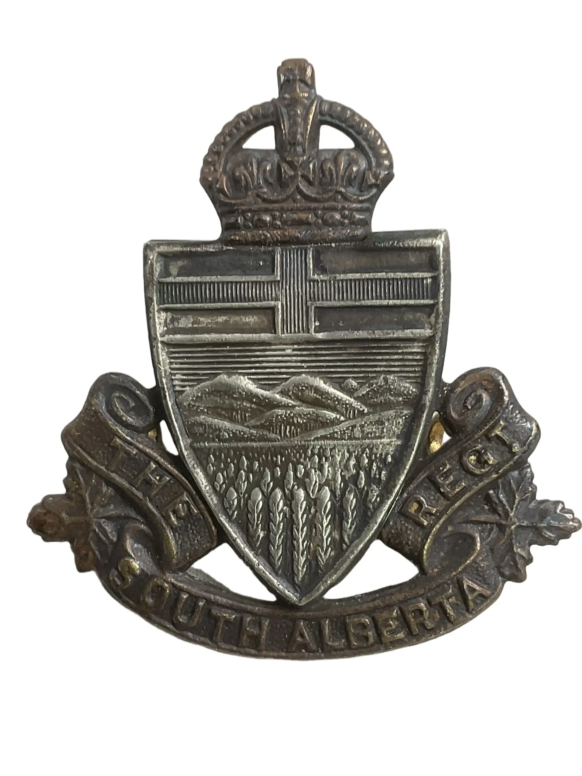 WW2 Canadian The South Alberta Regiment Cap Badge WW2 Canadian The South Alberta Regiment Cap Badge