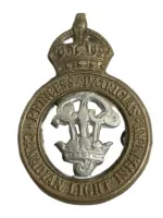 WW2 Canadian Princess Patricia's Canadian Light Infantry PPCLI Cap Badge