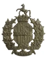 WW2 Canadian First Hussars Cap Badge