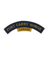 WW2 Canadian Fort Garry Horse Canvas Shoulder Title Insignia Single