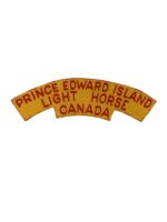 WW2 Canadian Prince Edward Island Light Horse Canvas Shoulder Title Insigina Single