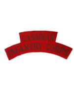 WW2 Canadian Infantry Corps Canvas Shoulder Title Insignia Single