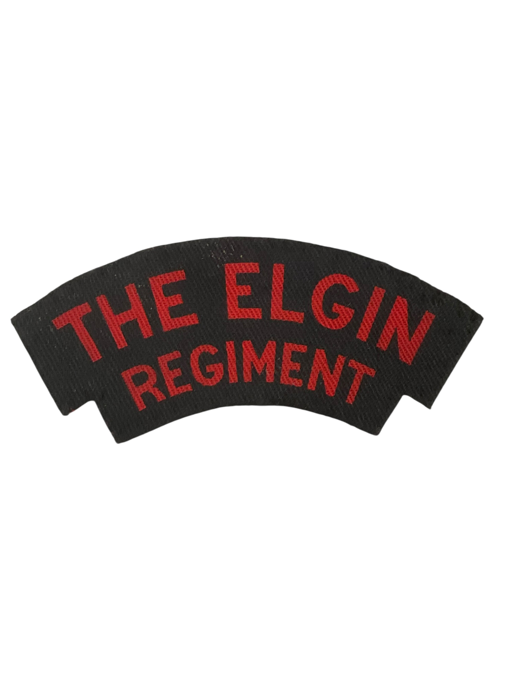 WW2 Canadian The Elgin Regiment Canvas Shoulder Title Insignia Single WW2 Canadian The Elgin Regiment Canvas Shoulder Title Insignia Single