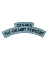 WW2 Canadian The Calgary Regiment Canvas Shoulder Title Insignia Single