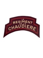 WW2 Canadian Le Regiment de la Chaudiere Canvas Shoulder Title Insignia Single