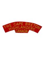 WW2 Canadian The Cap Breton Highlanders Canvas Shoulder Title Insignia Single