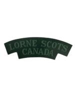 WW2 Canadian Lorne Scots Canvas Shoulder Title Insignia Single WW2 Canadian Lorne Scots Canvas Shoulder Title Insignia Single
