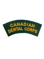 WW2 Canadian Dental Corps Canvas Shoulder Title Insignia Single