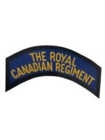 WW2 The Royal Canadian Regiment Canvas Shoulder Title Insignia Single