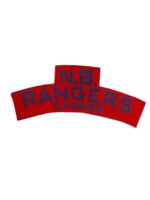 WW2 Canadian New Brunswick Rangers Canvas Shoulder Title Insignia Single