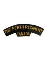 WW2 Canadian The Perth Regiment Canvas Shoulder Title Insignia Single WW2 Canadian The Perth Regiment Canvas Shoulder Title Insignia Single