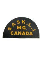 WW2 Canadian Saskatchewan Light Infantry SASK L.I MG Canvas Shoulder Title Insignia Single