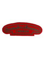WW2 Canadian Regina Rifle Regiment Canvas Shoulder Title Insignia Single