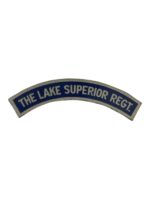 WW2 Canadian The Lake Superior Regiment Canvas Shoulder Title Insignia Single