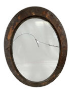 WW1 Canadian CEF Oval Picture Frame With Curved Glass 1