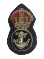 WW2 British RN Navy Petty Officers Cap Badge