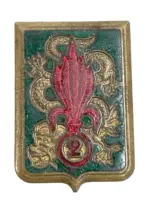 French Foreign Legion 2nd Regiment Indochina Pocket Badge French Foreign Legion 2nd Regiment Indochina Pocket Badge