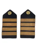 WW2 British Merchant Navy 4 Stripe Shoulder Boards Insignia Pair