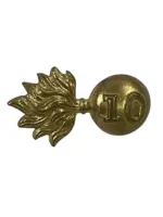 Canadian 10th Royal Grenadiers Collar Insignia Single Canadian 10th Royal Grenadiers Collar Insignia Single